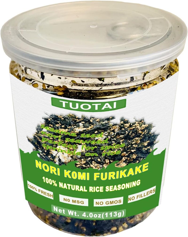 TUOTAI Nori Komi Furikake - 100% Natural Rice Seasoning, 4.0oz (113g) - Image 1
